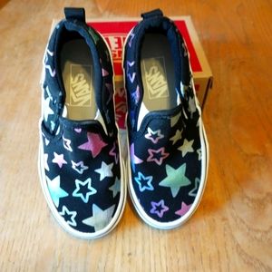 Girls size 11, Vans, slip on shoes